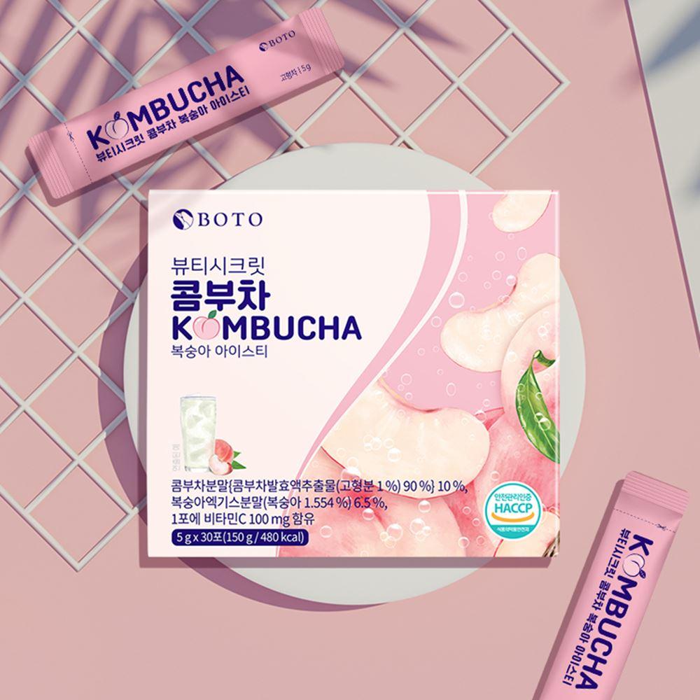 BOTO Beauty secret Kombucha with Peach