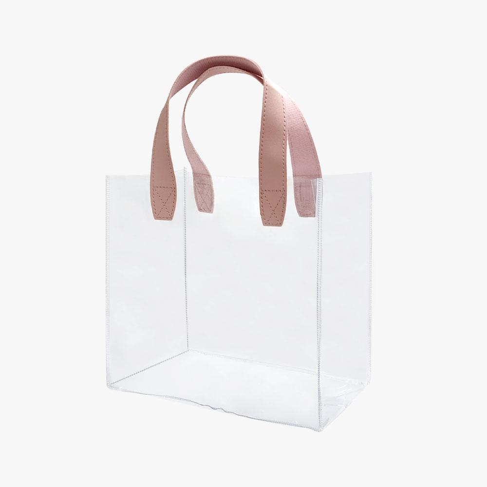 Red Lauder Point handle transparent bag small - bag - PVC - transparent - 20*17.5*10cm - 1ea