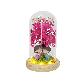 full image LED Couple Blossom Glass Dome Mood Light Pure Love
