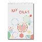 full image Plain Spiral Notebook no lines/Thick Blank Paper, Drawing Paper/ 40 Sheets (80 Pages), 7.17" x 10.12