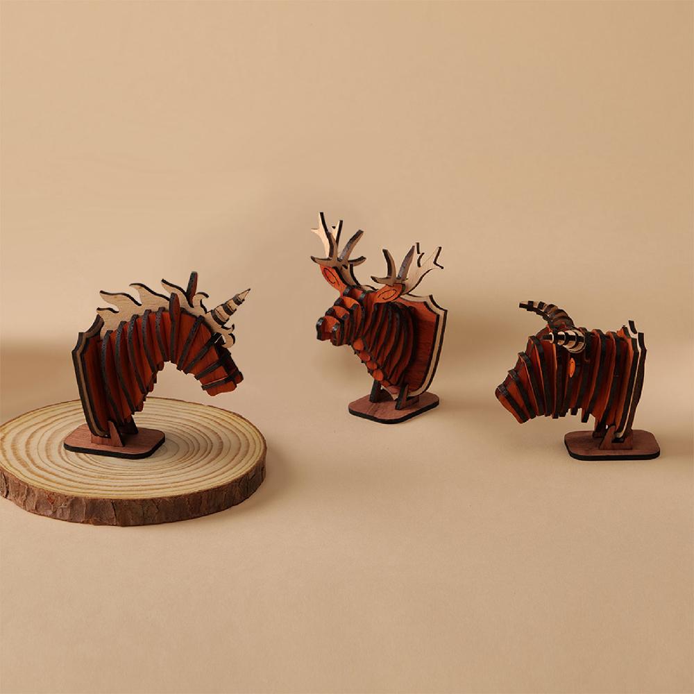 Wooden Diffuser Holder (for Vehicles & Home Decor) / Unicorn, DIY Type(Assembly)