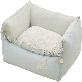 full image MOONGMING Bumper Cushion for Pets, Cotton Linen, Safety Test Completed, Comfortable Cushion for Dogs