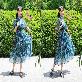 detail image2 LEESLE Ylang Summer Chiffon Short Sleeves Women Hanbok Long Dress