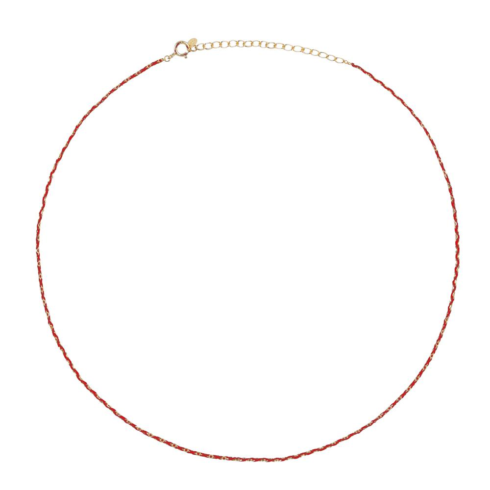 Silky Gold Chain Choker Necklace