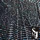 detail image1 SJ Poly Span Velvet with Multi Glitter stripe