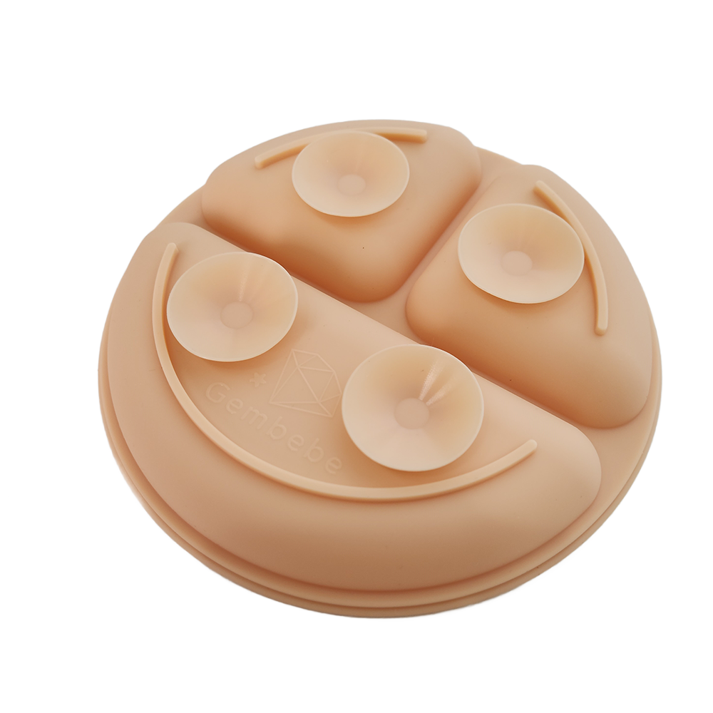 Silicone suction plates with lid