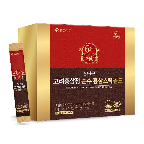 BOTO 6 Years Korean Red Ginseng Extract Pure Stick Gold