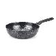 full image COTE SILVER - Nonstick Coating Flat Bottom Wok Pan, Induction Compatible (12 Inch)