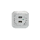full image DAVCH Two Port Mini Built-in Outlet On the Bed with fast charger USB C Types Socket