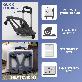 detail image1 QFold Foldable Cart, Rolling Crate | Set of Folding Hand Truck and Collapsible Bin, Tiltable Handle