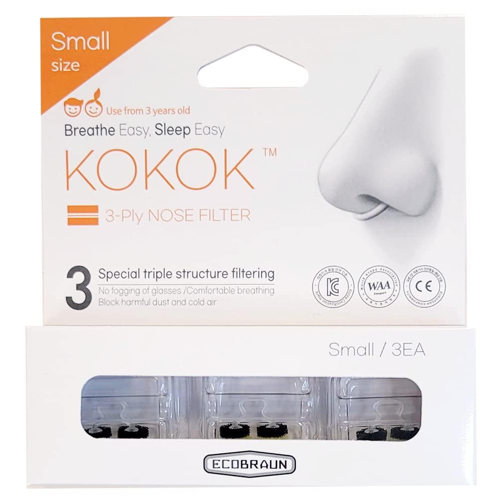 3-Ply Nose Filter Reusable Breathable Nasal Plugs Air Filteration for Dust, Pollution, Block Cold Ai