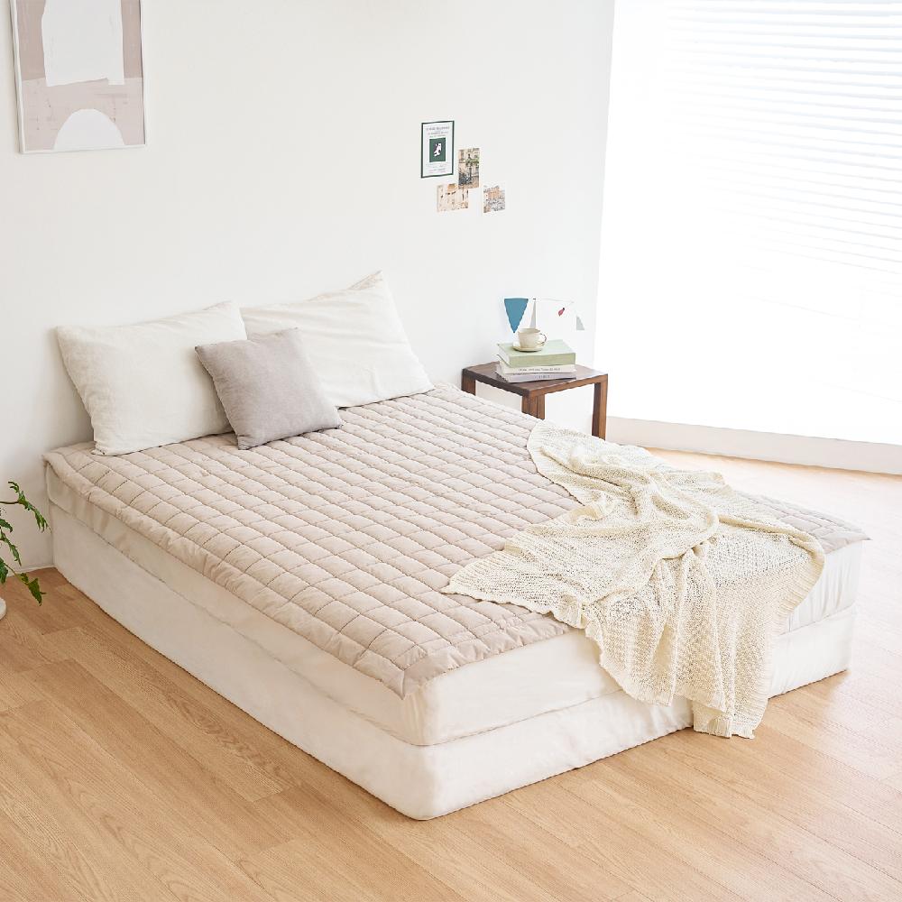 Dr.Friend New Quilted Zero Electromagnetic Waves Bed Pad (Single / White)