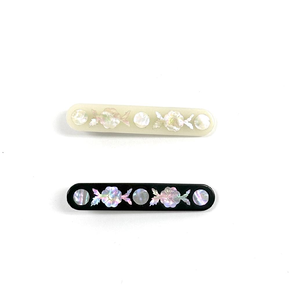 flower nacre hair clip