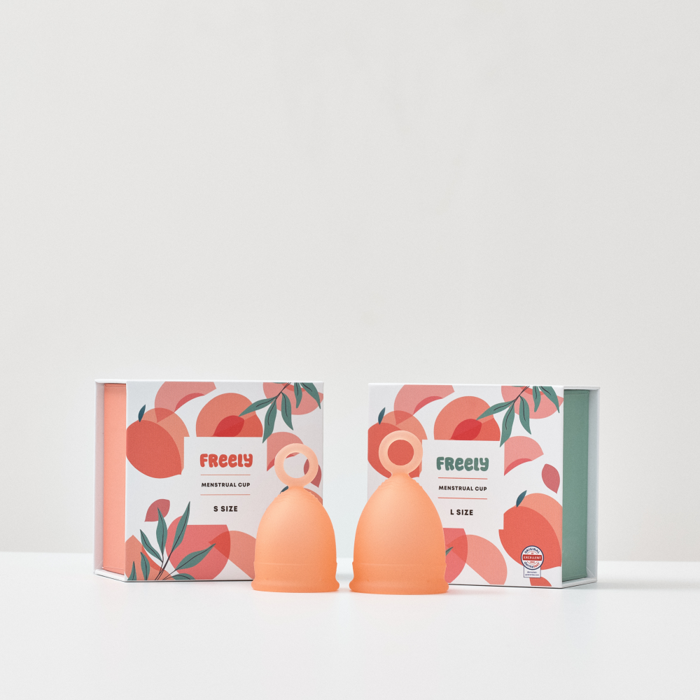 Freely Menstrual Cup & Antimicrobial menstrual cup container