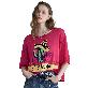 full image Cactus Graphic Loose Knit Tee