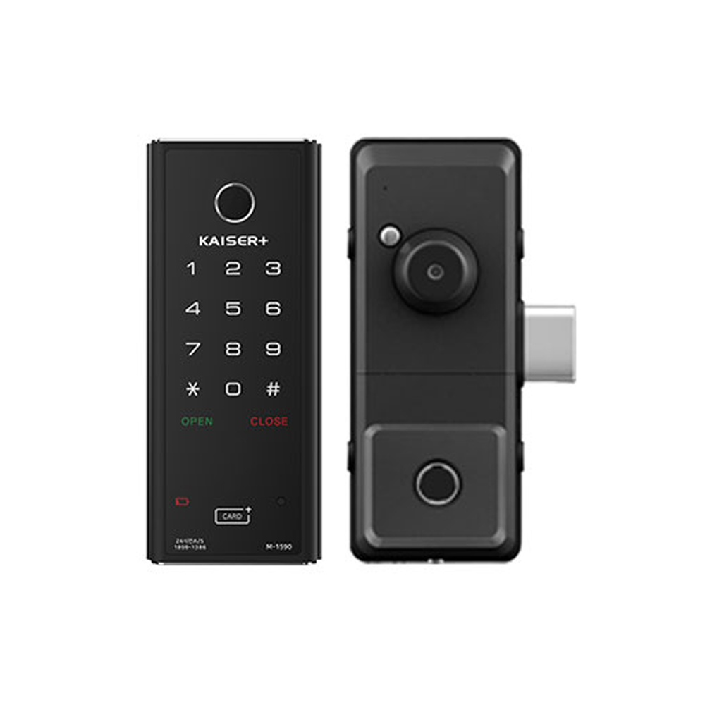 HDB Gate Lock M-1593GNK, Sliding Vertical Rim Lock, PushPull Digital Door Lock