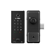 HDB Gate Lock M-1593GNK, Sliding Vertical Rim Lock, PushPull Digital Door Lock