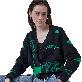 detail image1 Giraffe Color-Block Point Cardigan