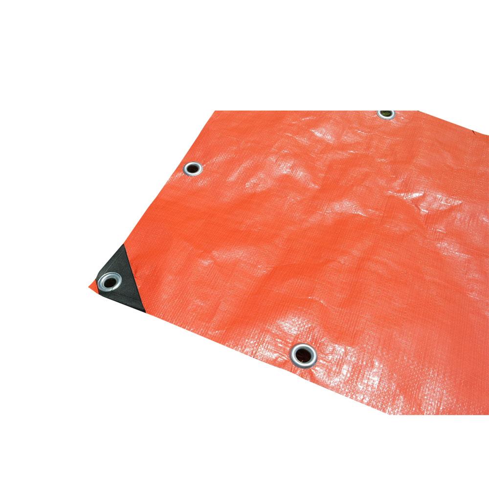 Primetarp PE tarp Red 200 gsm with corner reinforcement