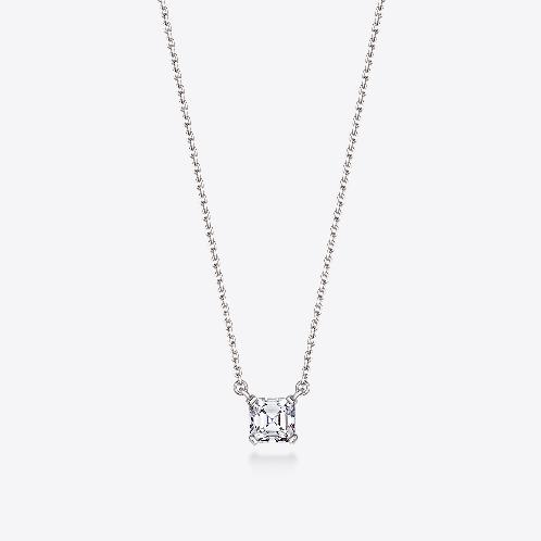 [MSGRN] Kelly Asscher Stud Necklace