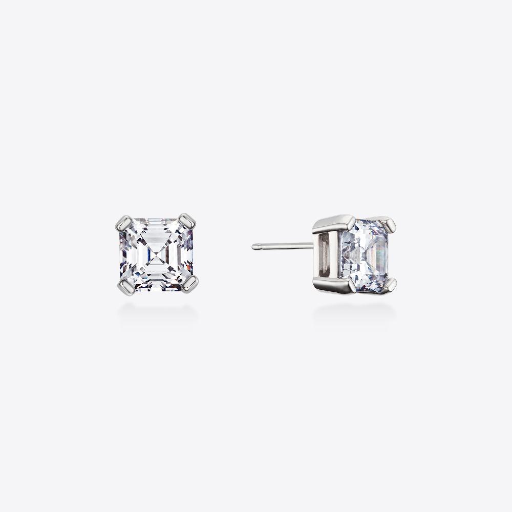 [MSGRN] Kelly Asscher Stud Earrings