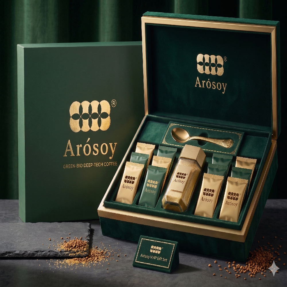 AROSOY Golden Premium Green-Bio Freeze-Dried Coffee