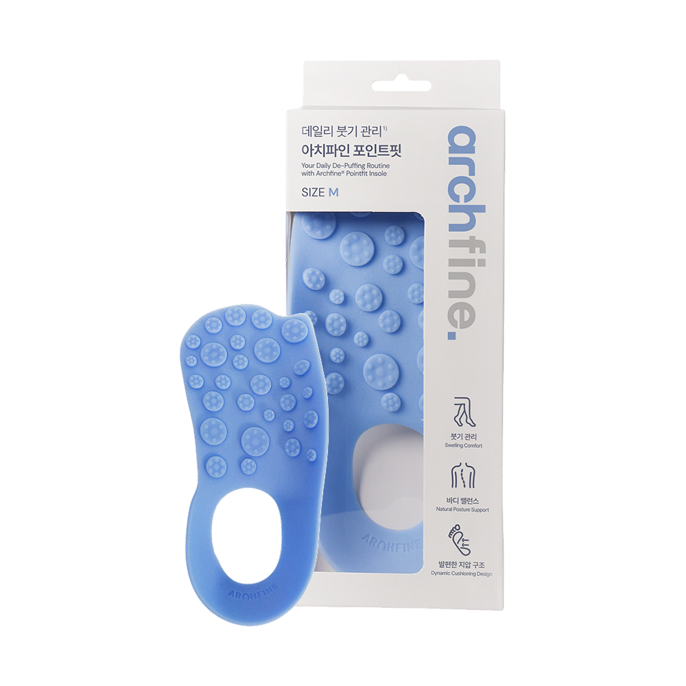 Archfine Pointfit Insole (1 Pair), Acupressure Massage Insoles for Everyday Leg Care