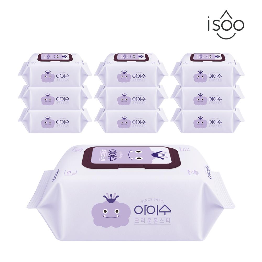 ISOO Crown Monster 75gsm Wet Wipes 70S