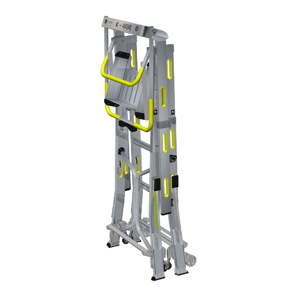K-LADDER Fixed-Height Platform Step Ladder KLS-104 / KLB-104, 1.0m Platform Height, Active Outrigger