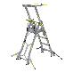 full image K-LADDER Fixed-Height Platform Step Ladder KLS-104 / KLB-104, 1.0m Platform Height, Active Outrigger