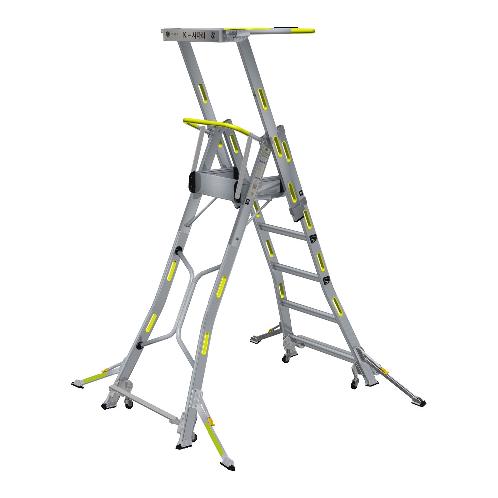 K-LADDER Fixed-Height Platform Step Ladder KLS-105F / KLB-105F, 1.3m Platform Height, Active Outrigger
