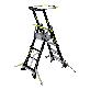 detail image1 K-LADDER Height-Adjustable Platform Step Ladder KLS-204 / KLB-204, Platform Height 1.0-1.6m, Active Outrigger