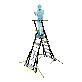 detail image1 K-LADDER Winch-Type Platform Step Ladder KS-206W / KB-206W, Platform Height 1.6-2.7m, Wire Winch Adjustment