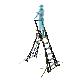 detail image2 K-LADDER Winch-Type Platform Step Ladder KS-206W / KB-206W, Platform Height 1.6-2.7m, Wire Winch Adjustment