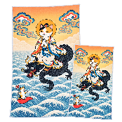 Myobul Rider Textile Art Poster