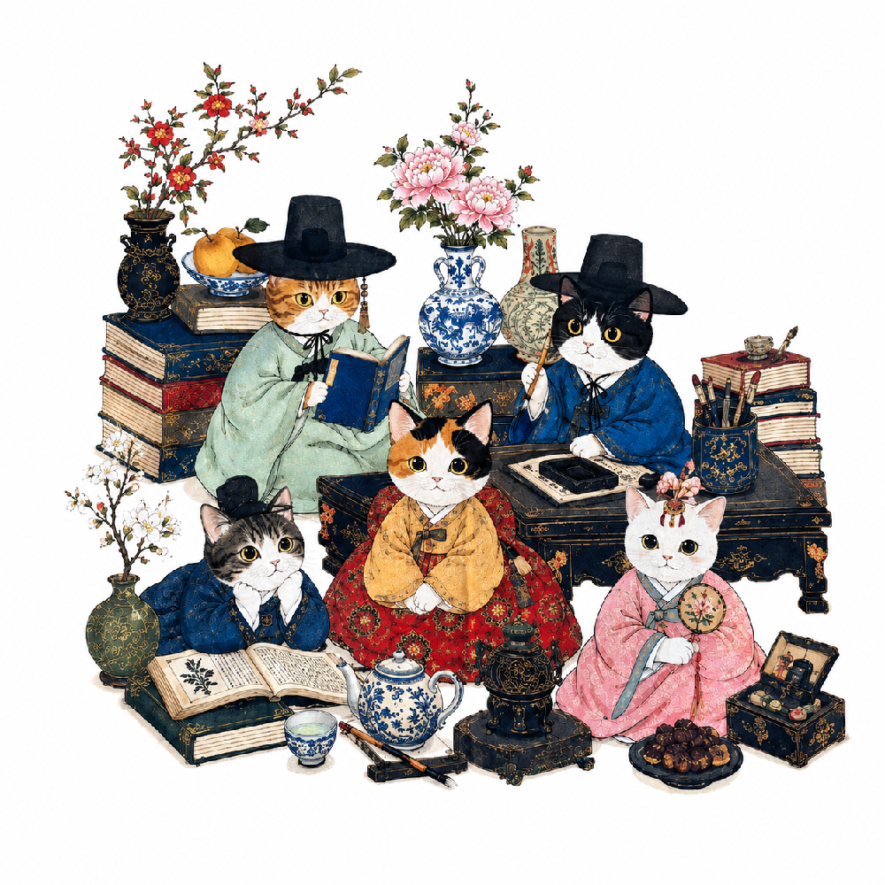 Myohan Library Fabric Scarf