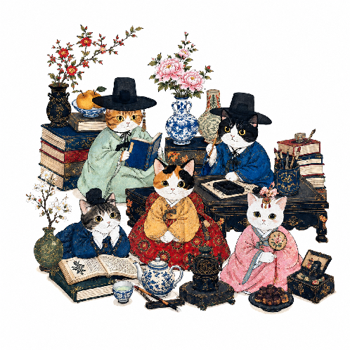 Myohan Library Fabric Scarf