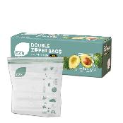 EZ'n Premium Double Zipper Food Storage Bags Large Quantity - Small, Medium, Large, X-Large