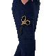 detail image2 Zenir  Women's Zipper Pocket Jogger Scrub Pants - Eco Navy