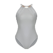Second Skin Draped Waterfall Halter LT