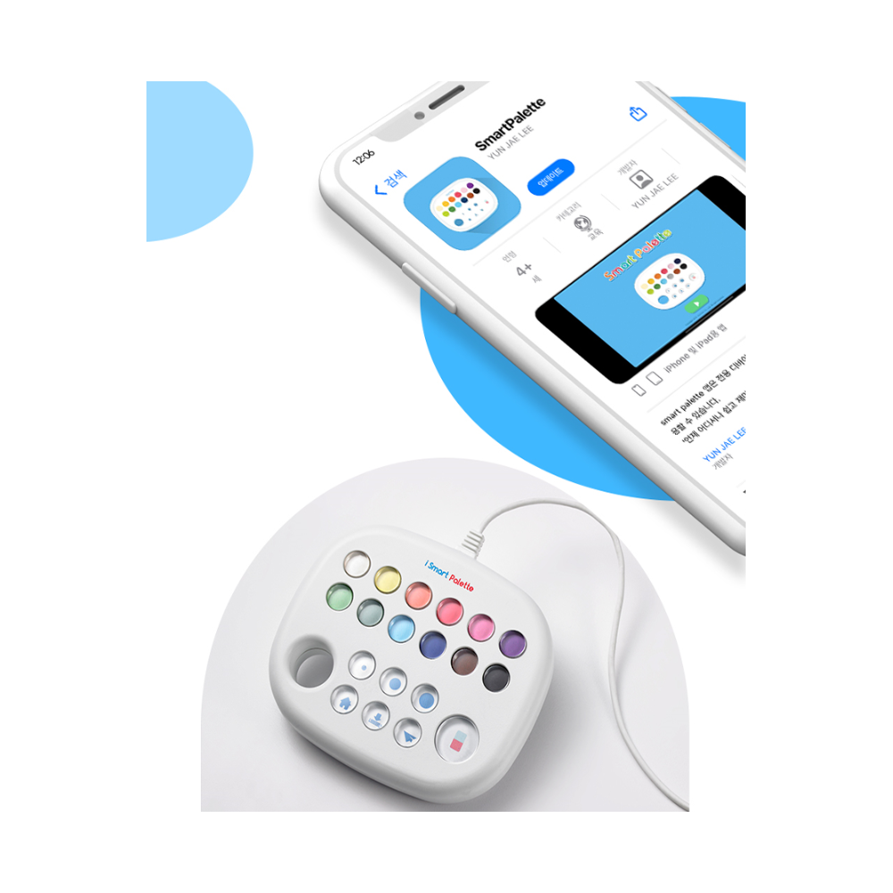 GOONIES i Smart Palette — Bluetooth Digital Drawing Tool for Kids, Art Toy with Free App, 12 Colours