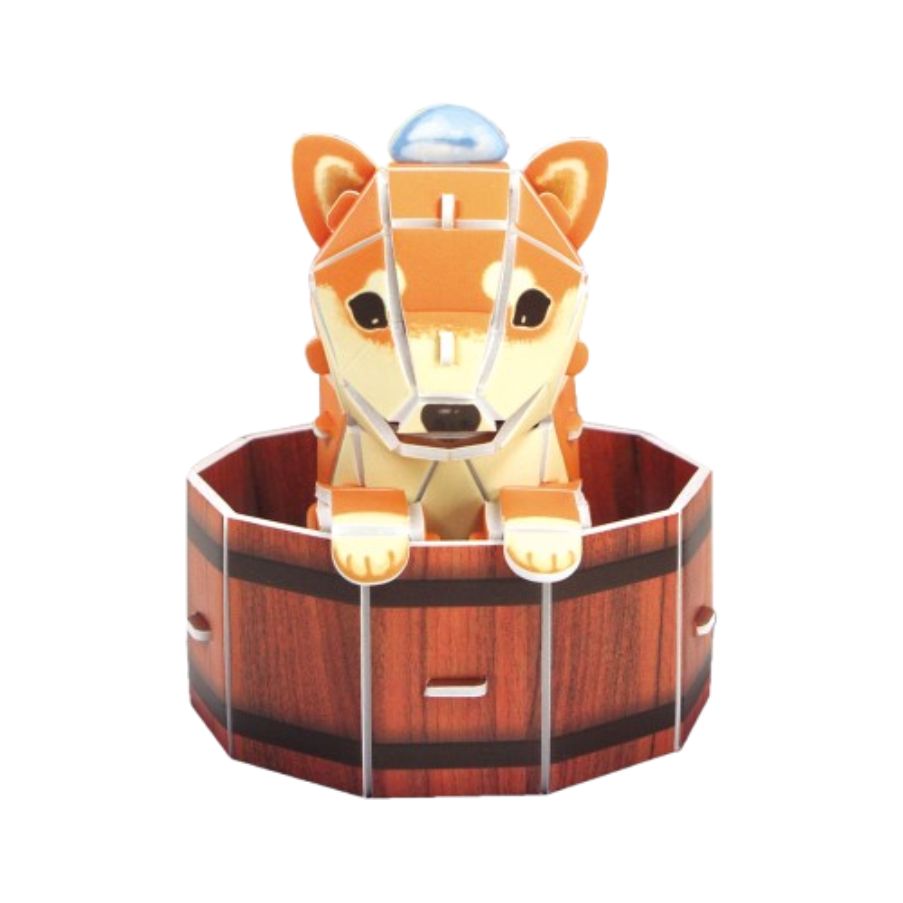 3D Puzzle POP Out World Make My Pet - Shiba Inu