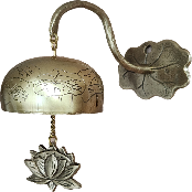 Handcrafted Brass Lotus Magnetic Door Bell