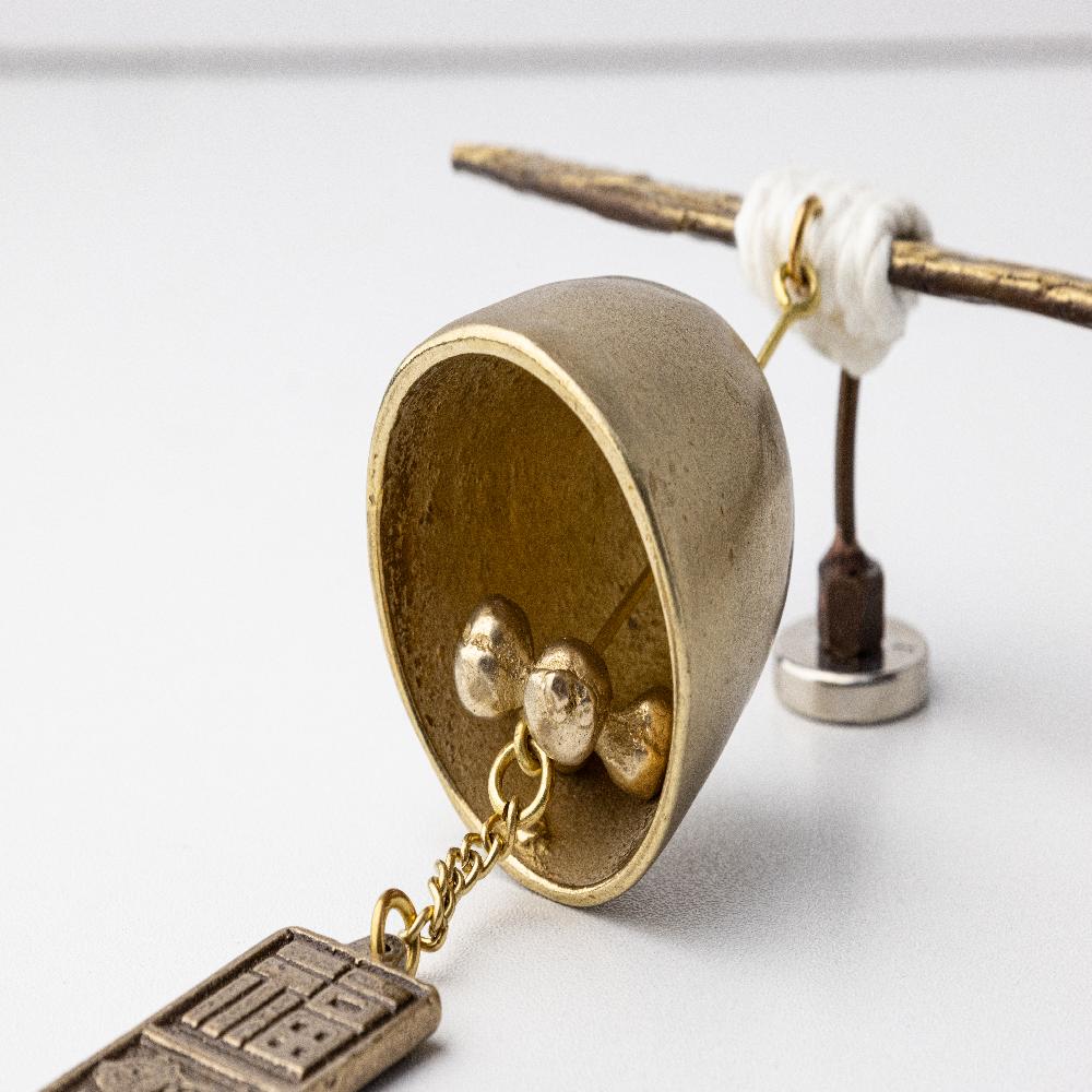 Handcrafted Brass Korean Lucky Fish Door Bell