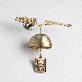 full image Handcrafted Brass Korean Lucky Fish Door Bell