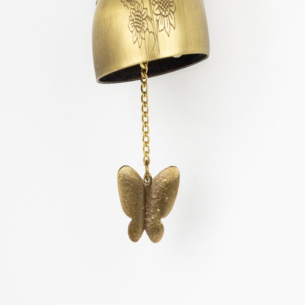 Handcrafted Brass Sunflower Magnetic Door Bell