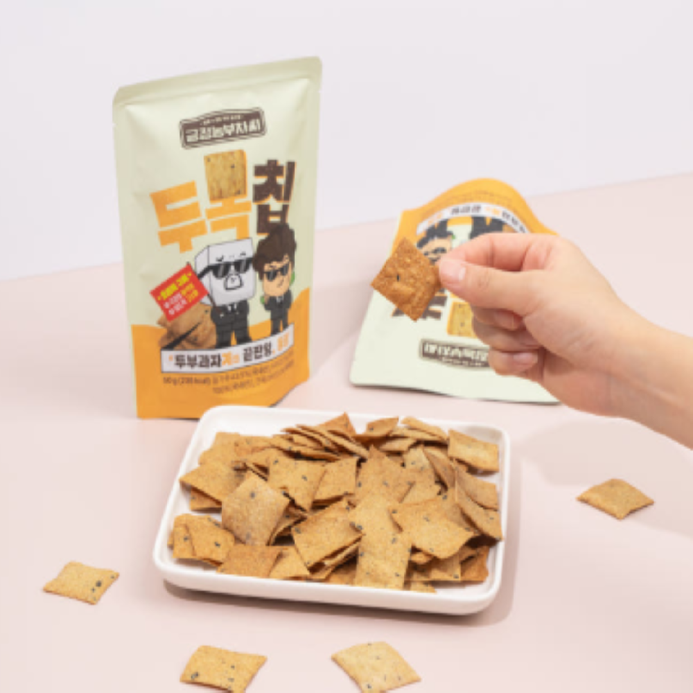 Baked Korean Tofu Protein Chips