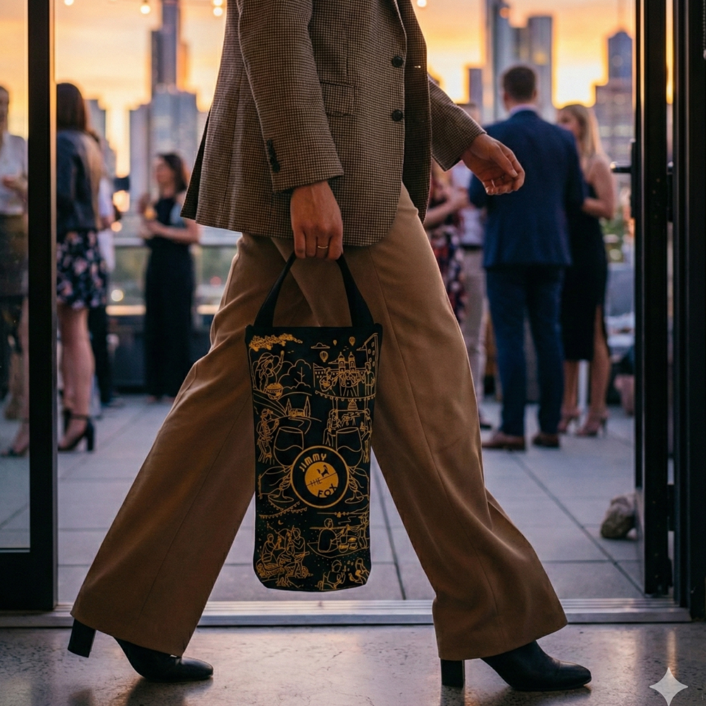 Jimmy the Fox Wine Carry Tote