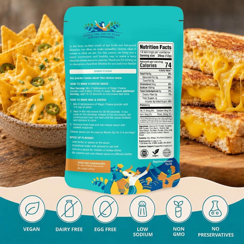 Magic Vegan Cheddar Cheese Sauce Powder